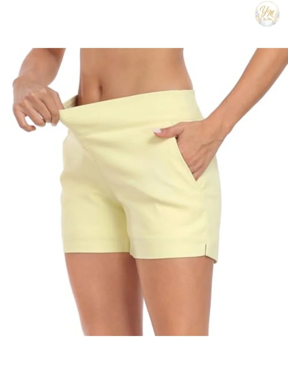 Women's High Rise Chino Shorts 4